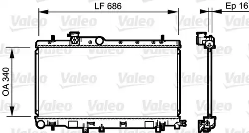 воден радиатор VALEO 735211