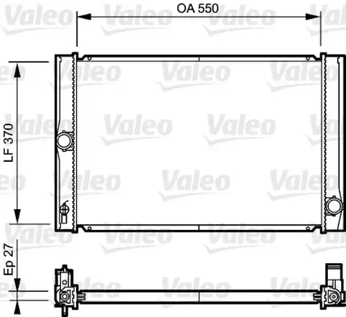 воден радиатор VALEO 735213