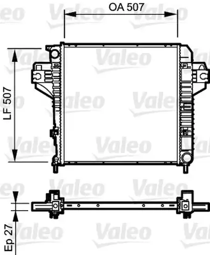 воден радиатор VALEO 735221