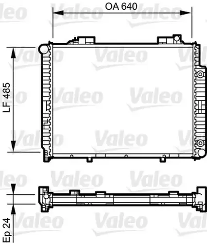 воден радиатор VALEO 735231