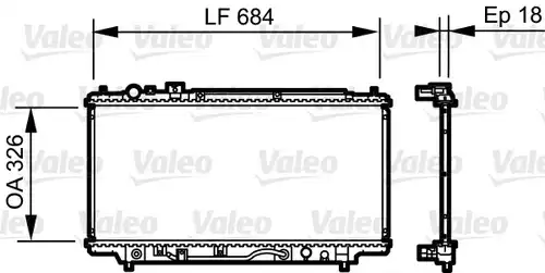 воден радиатор VALEO 735236