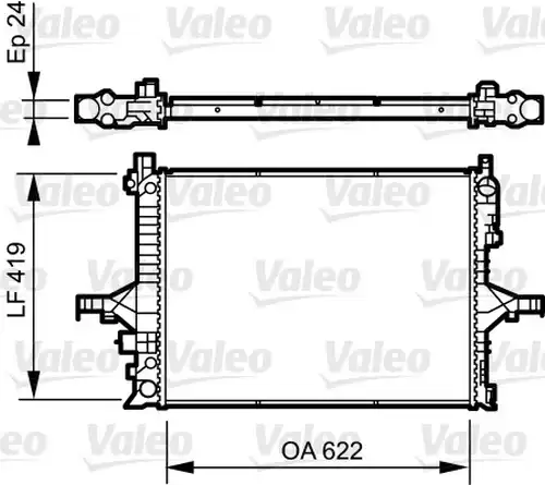 воден радиатор VALEO 735237