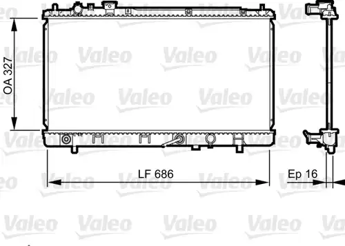воден радиатор VALEO 735240