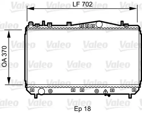 воден радиатор VALEO 735266