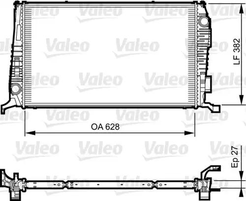 воден радиатор VALEO 735279