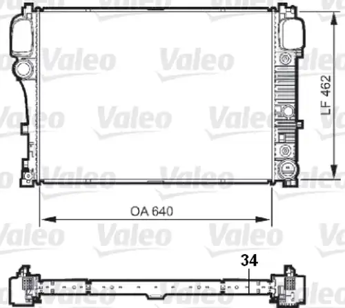 воден радиатор VALEO 735298