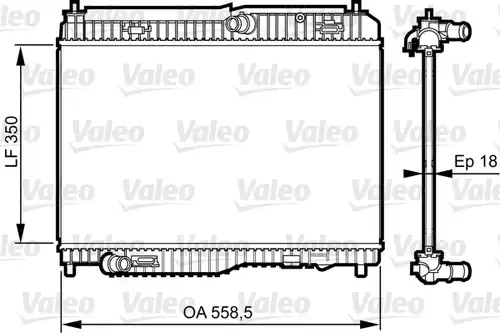 воден радиатор VALEO 735378