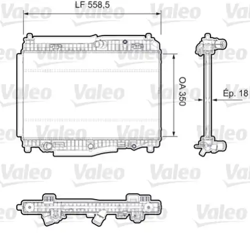 воден радиатор VALEO 735379