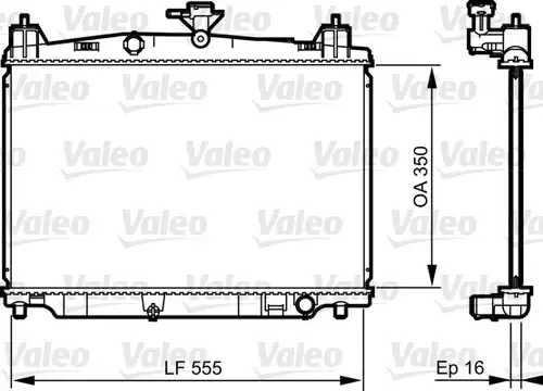 воден радиатор VALEO 735416
