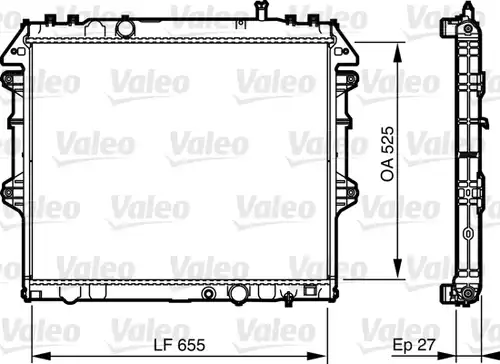 воден радиатор VALEO 735442