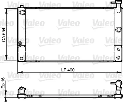 воден радиатор VALEO 735449