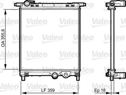 воден радиатор VALEO 735469