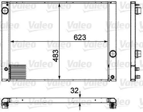 воден радиатор VALEO 735476