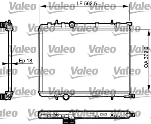 воден радиатор VALEO 735496