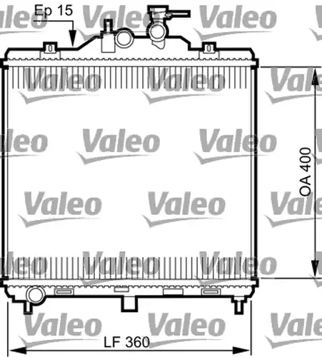 воден радиатор VALEO 735499