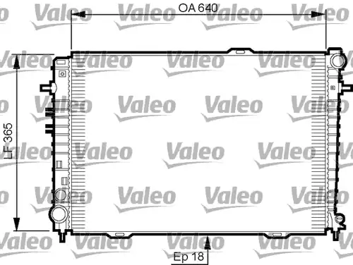 воден радиатор VALEO 735500