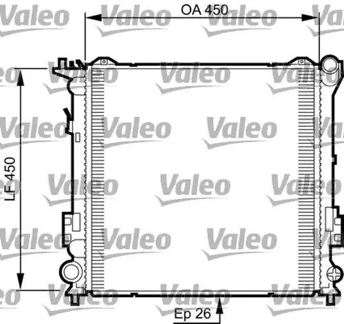 воден радиатор VALEO 735504