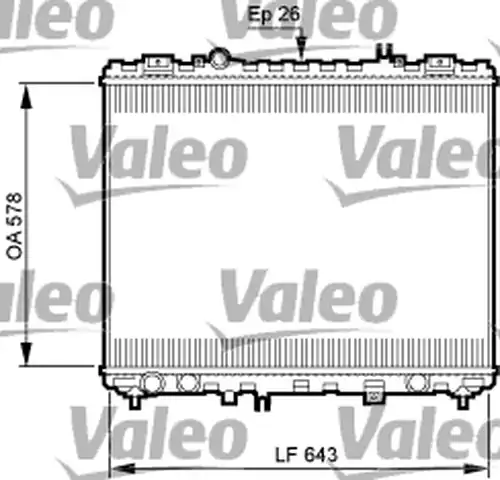 воден радиатор VALEO 735506
