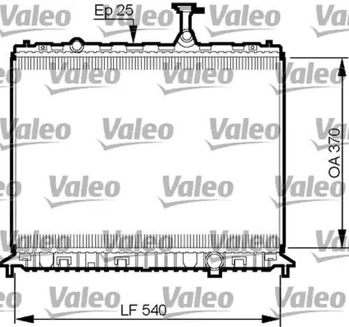 воден радиатор VALEO 735508