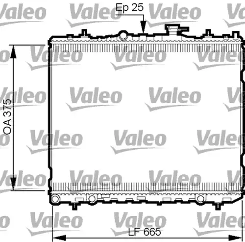 воден радиатор VALEO 735509