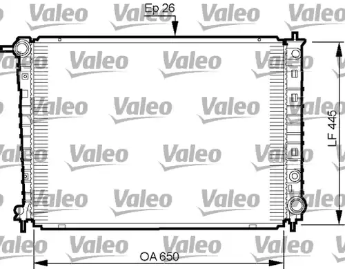 воден радиатор VALEO 735512
