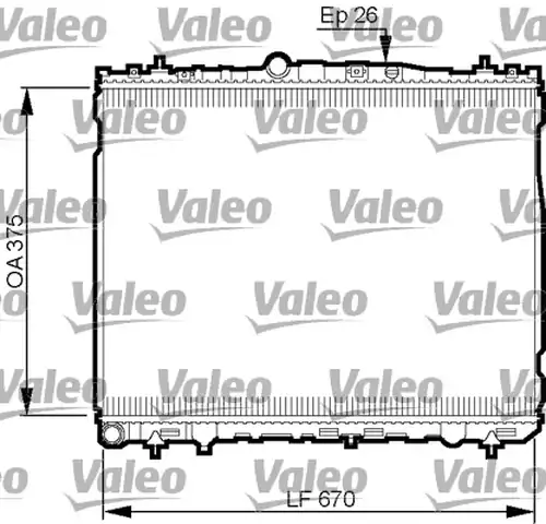 воден радиатор VALEO 735514