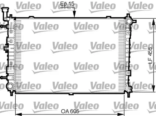 воден радиатор VALEO 735516