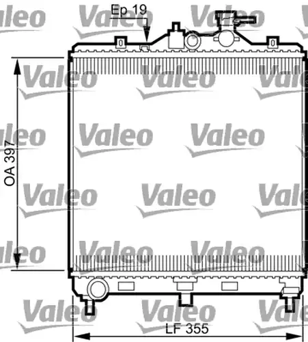 воден радиатор VALEO 735522