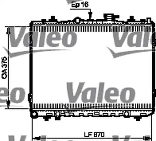 воден радиатор VALEO 735523
