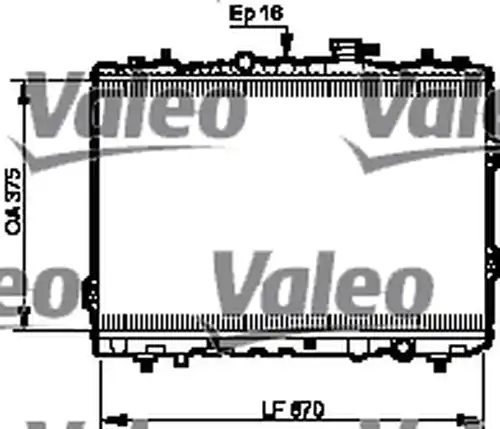 воден радиатор VALEO 735525