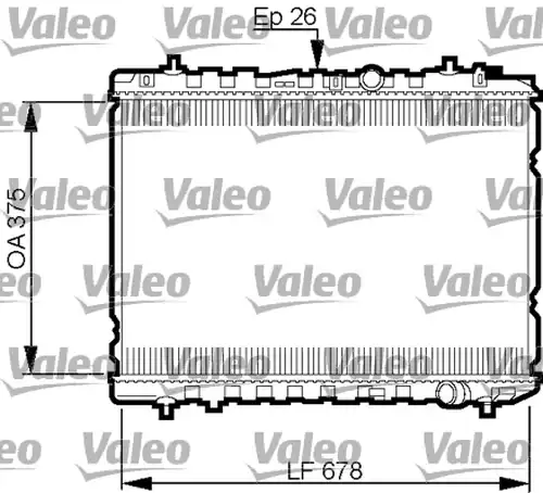 воден радиатор VALEO 735526
