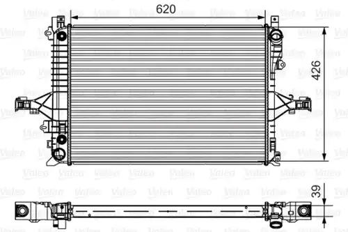 воден радиатор VALEO 735539