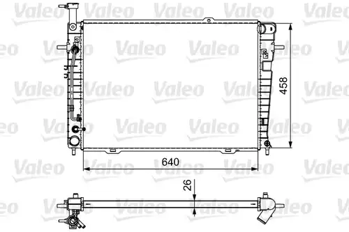 воден радиатор VALEO 735543