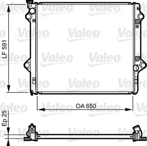 воден радиатор VALEO 735568
