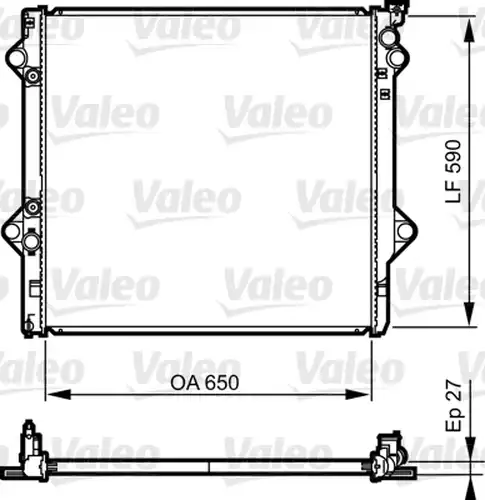 воден радиатор VALEO 735569