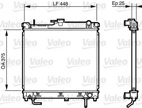 воден радиатор VALEO 735578