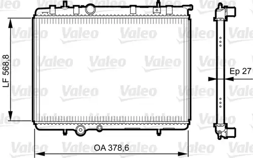 воден радиатор VALEO 735597
