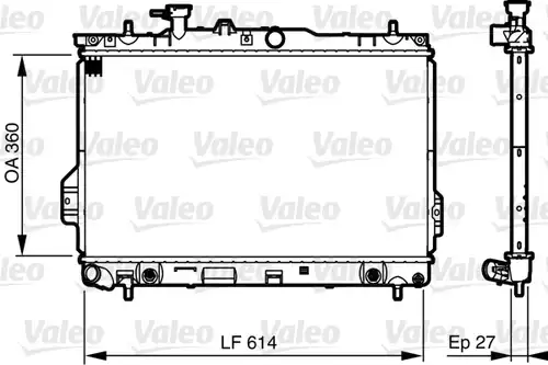 воден радиатор VALEO 735606