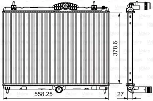 воден радиатор VALEO 735631