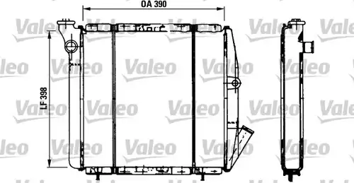 воден радиатор VALEO 810851