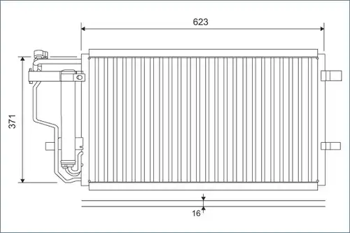 кондензатор, климатизация VALEO 810907
