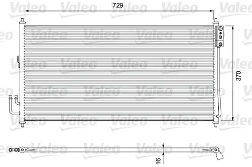 кондензатор, климатизация VALEO 810909