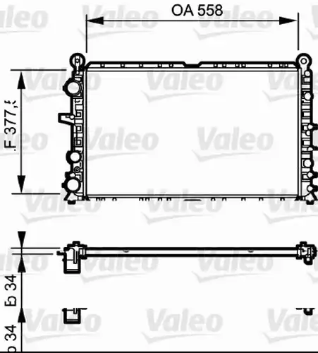 воден радиатор VALEO 810949