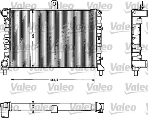 воден радиатор VALEO 811381