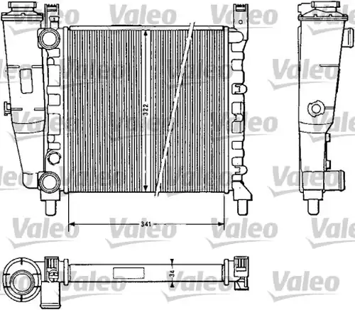 воден радиатор VALEO 811385