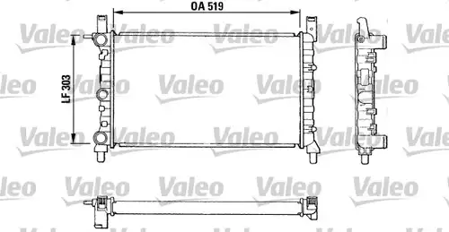 воден радиатор VALEO 811387