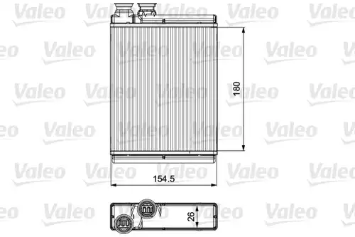 топлообменник, отопление на вътрешното пространство VALEO 811517