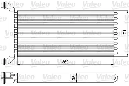 топлообменник, отопление на вътрешното пространство VALEO 811521