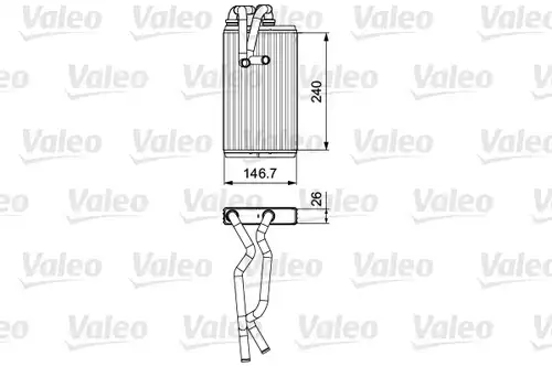 топлообменник, отопление на вътрешното пространство VALEO 811525