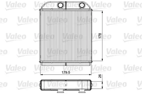 топлообменник, отопление на вътрешното пространство VALEO 811538